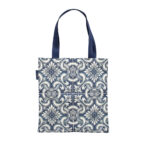Baumwoll-Einkaufstasche - Blaue Fliese