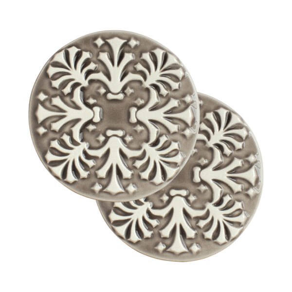 PILATOS 9cm 2-Piece Coaster – Handcrafted Ceramic Coasters 22 130 897 a