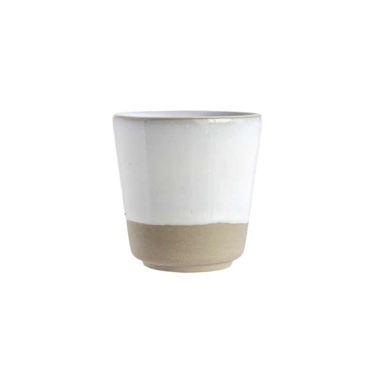 Espresso coffee cup ceramic white