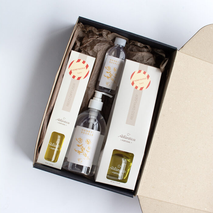 Alternative view of Pack Fresh - Fragrance Diffuser 200ml + Fragrance Diffuser 100ml & Alcohol Gel 500ml + Alcohol Gel 100ml - Honeysuckle