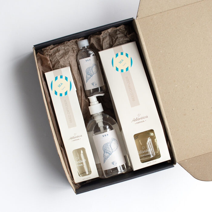 Alternative view of Pack Fresh - Fragrance Diffuser 200ml + Fragrance Diffuser 100ml & Alcohol Gel 500ml + Alcohol Gel 100ml - Sea