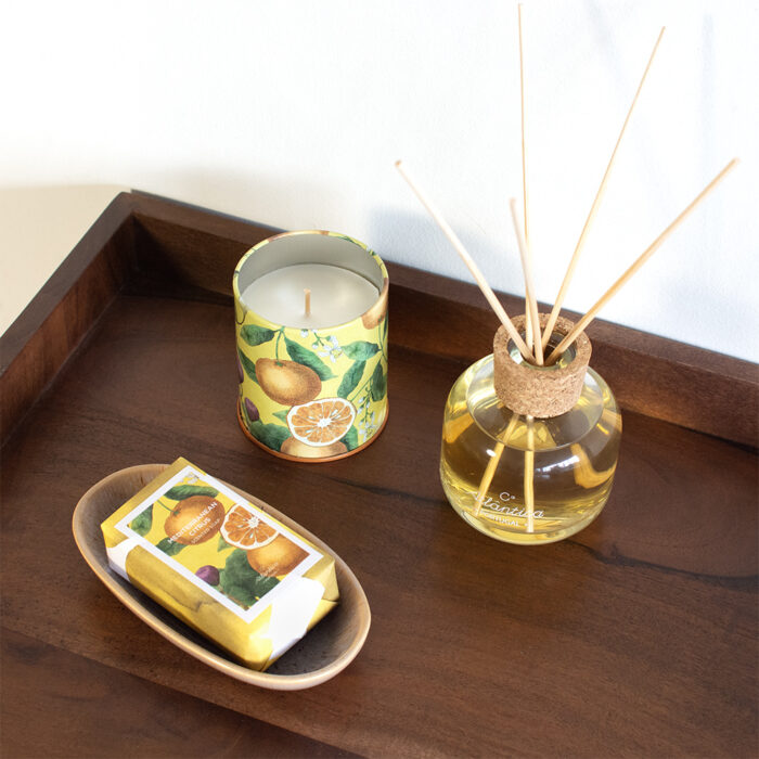 Alternative view of Pack Citrus - Fragrance Diffuser + Candle + Soap + Tray