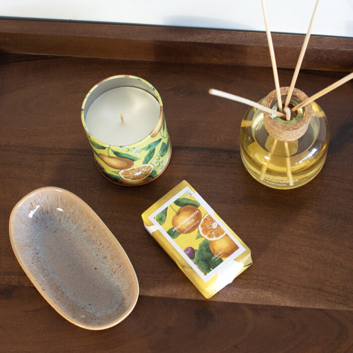 Pack Citrus - Fragrance Diffuser + Candle + Soap + Tray
