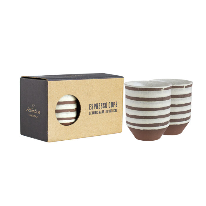 Vaso Café Espresso AROMA - Conjunto de 2 - Blanco