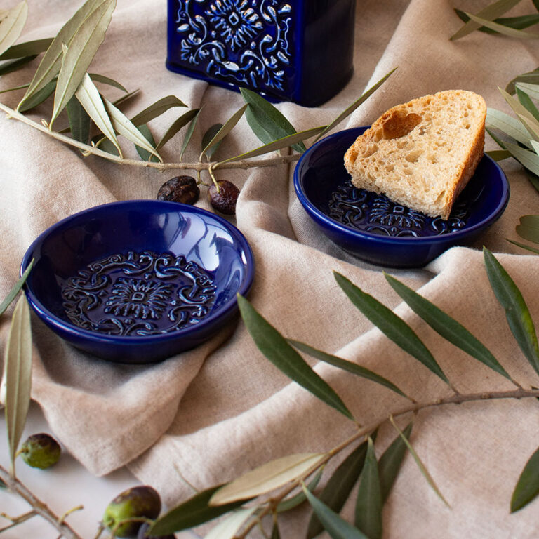 AZULEJO Olive Oil Plates - Set of 2 24 Pratinhos azulejo azul