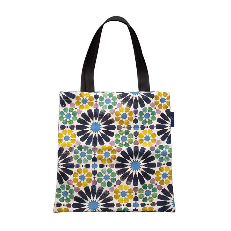 Bolsa Compras Algodón Azulejo ALICATOS - Negro