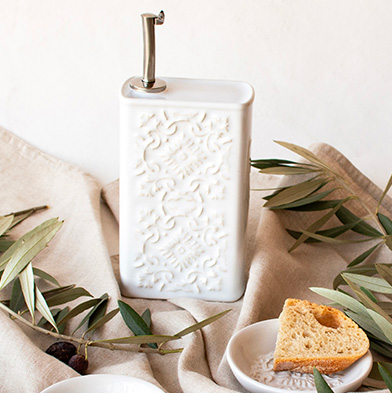 La tradición del aceite portugués: Aceiteras artesanales de nuestras coleccioneses 18 Galheteiro azulejo branco 1