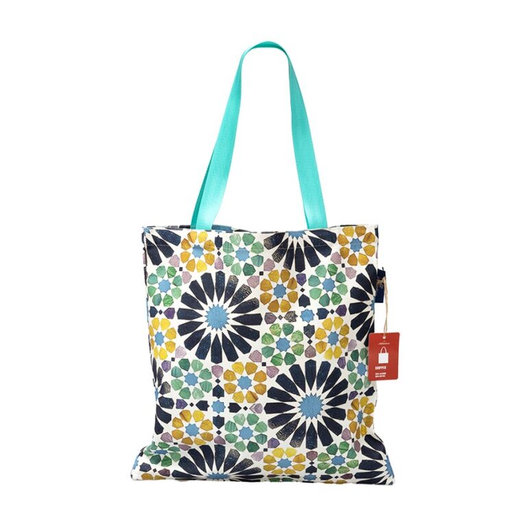 Bolsa Compras Algodón Azulejo ALICATOS - Azul