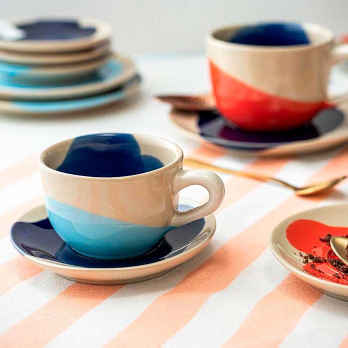 Tazas de Espresso y Platillos GIRO - Juego de 6 14 Giro coffee cappuccino