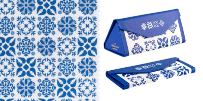 Gamuza microfibra azul azulejo