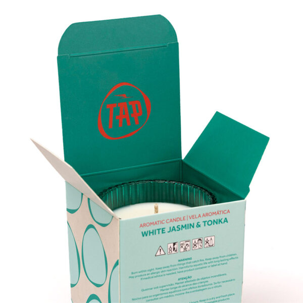 Vela Perfumada TAP 25 140 180 caixa gift open