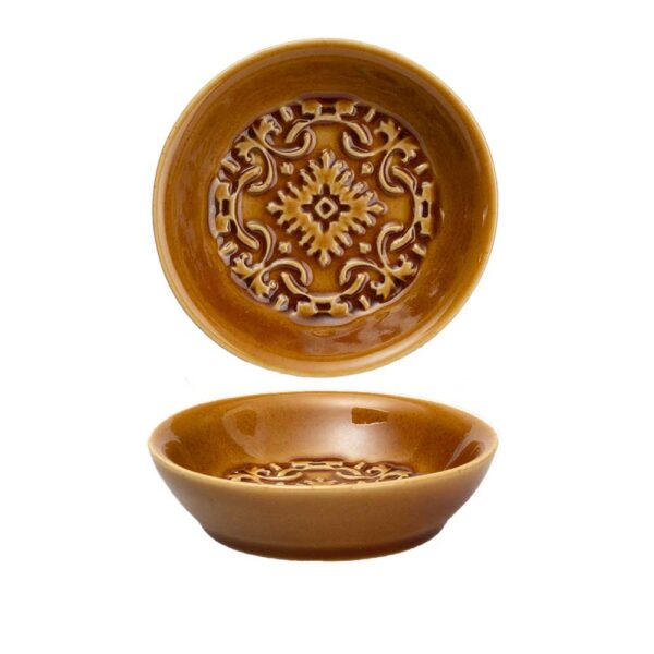 Pratos de Azeite AZULEJO - Conjunto de 2 - Ocre