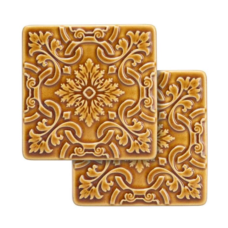 Coasters AZULEJO - Set of 2 - Ocre