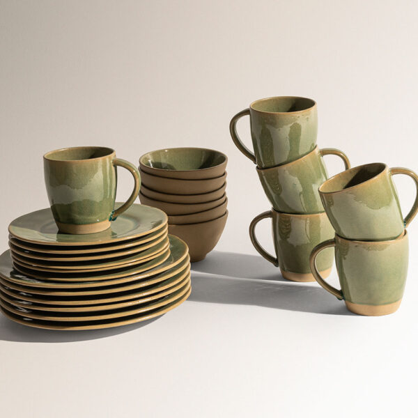 Serviço de Mesa DUNA 32 peças - RETRO GREEN