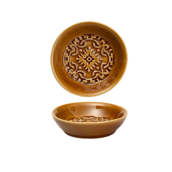 Aceitera + 2 platos de AZULEJO Ocre 7 130 995 2