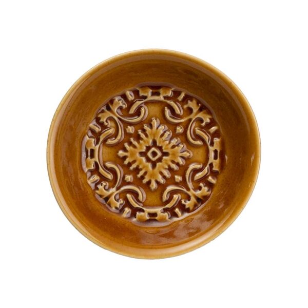 Aceitera + 2 platos de AZULEJO Ocre 6 2 3