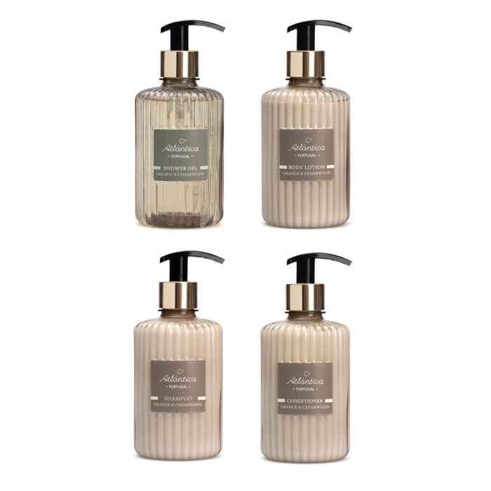 Dusch-Set 350 ml Cª ATLÂNTICA – Set aus 4 - Citrus Noir