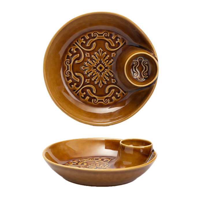 AZULEJO Appetizer Plate Ø22.5 - Ocre