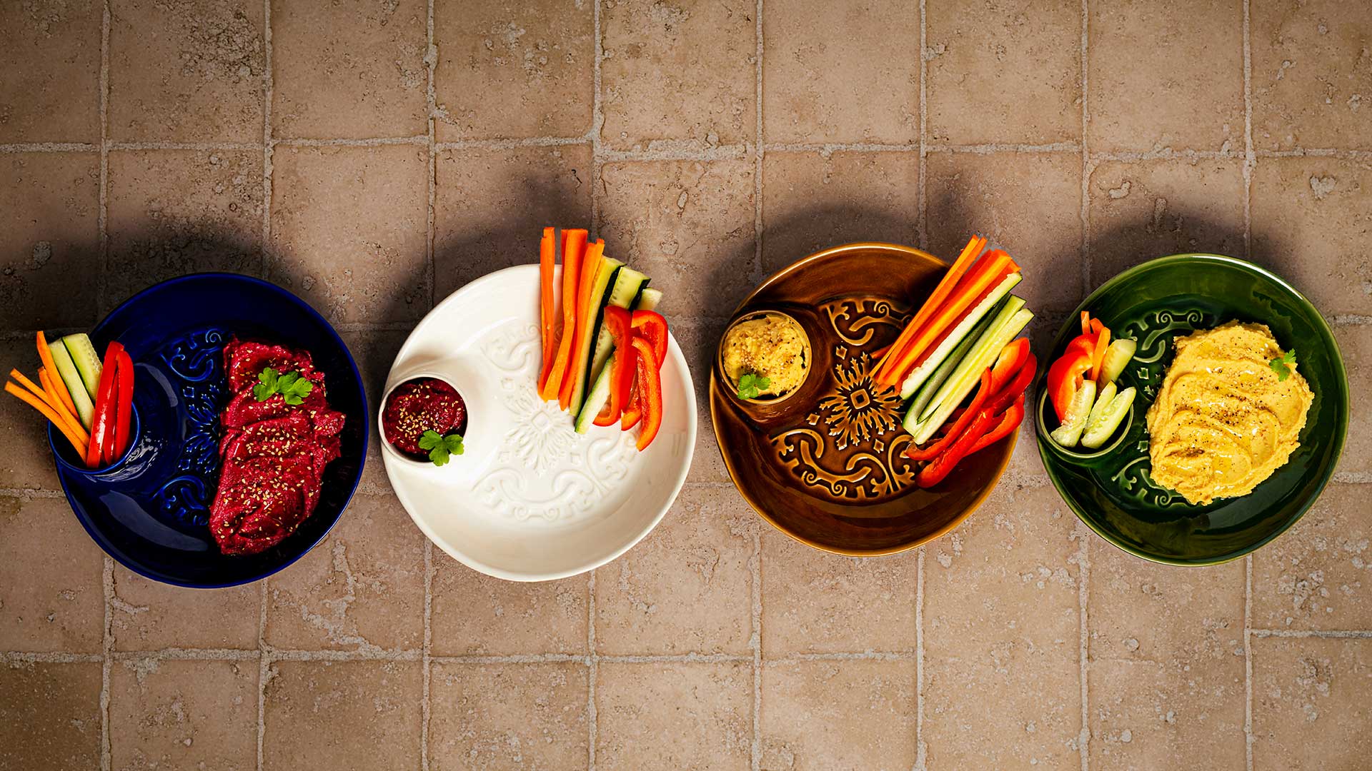 Coleção azulejo - prato de aperitivo